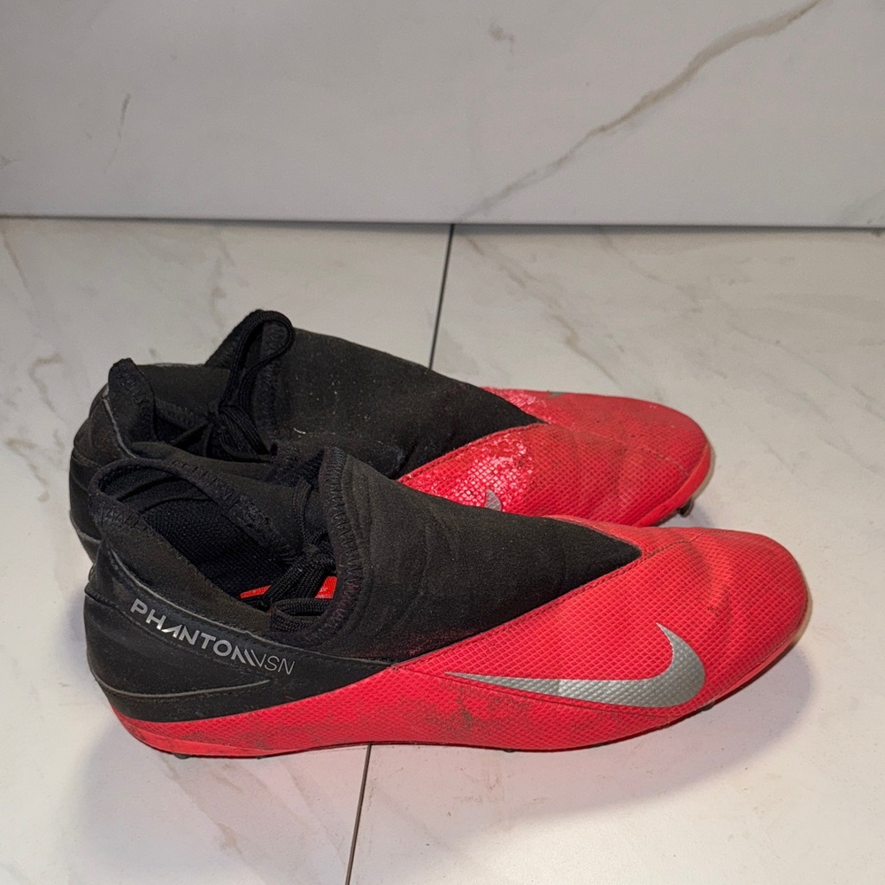 Nike Phantom Vision Red and Black Cleats